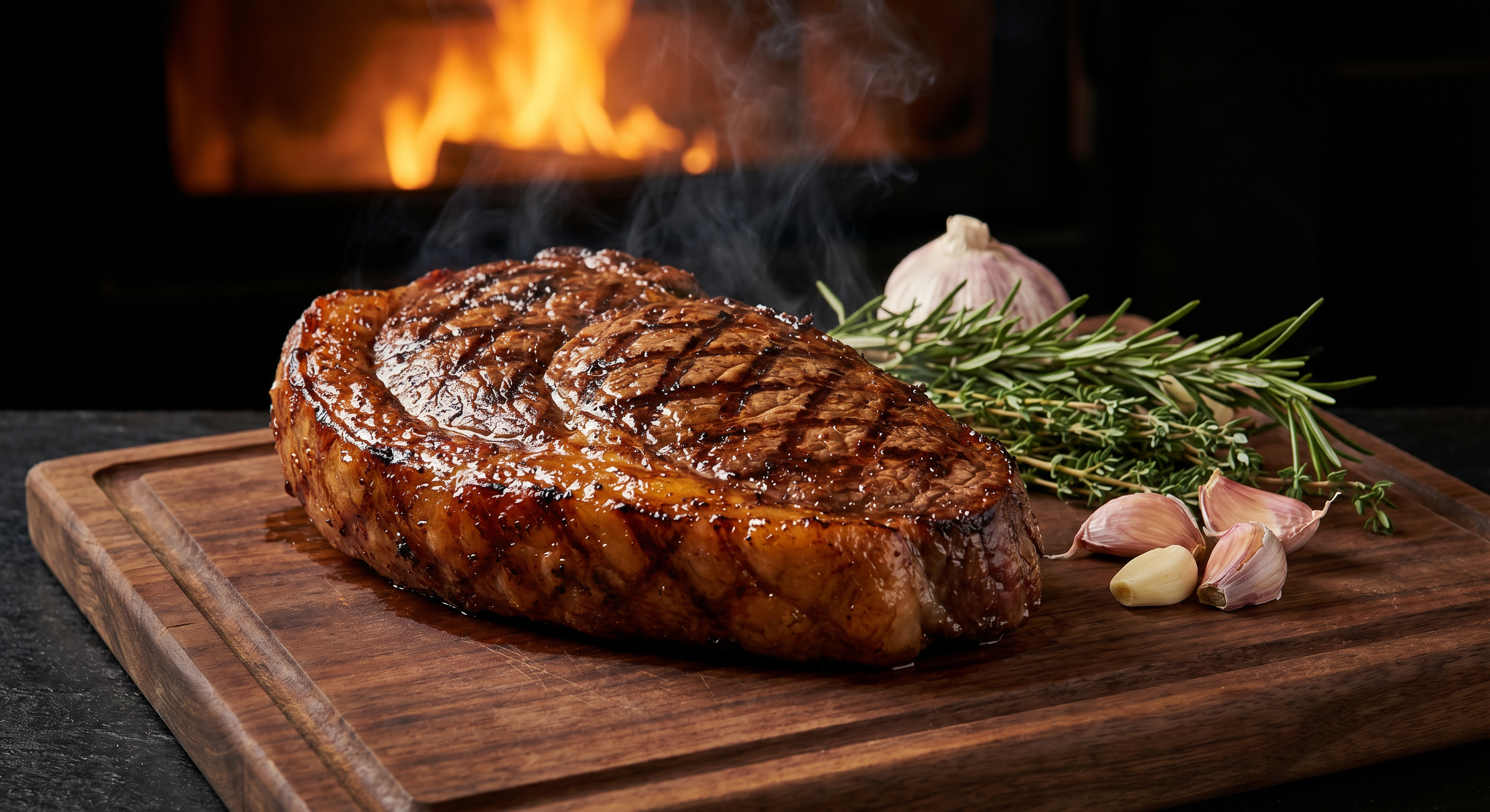 Premium Picanha steak op de BBQ